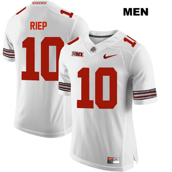Ohio State Buckeyes Men's Amir Riep #10 White Authentic Nike College NCAA Stitched Football Jersey HW19T63VY